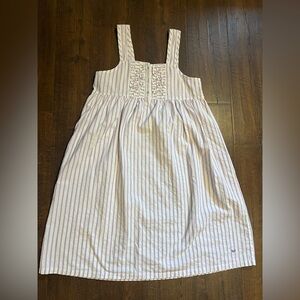 Sleeveless Purple Stripe petite plume Sundress